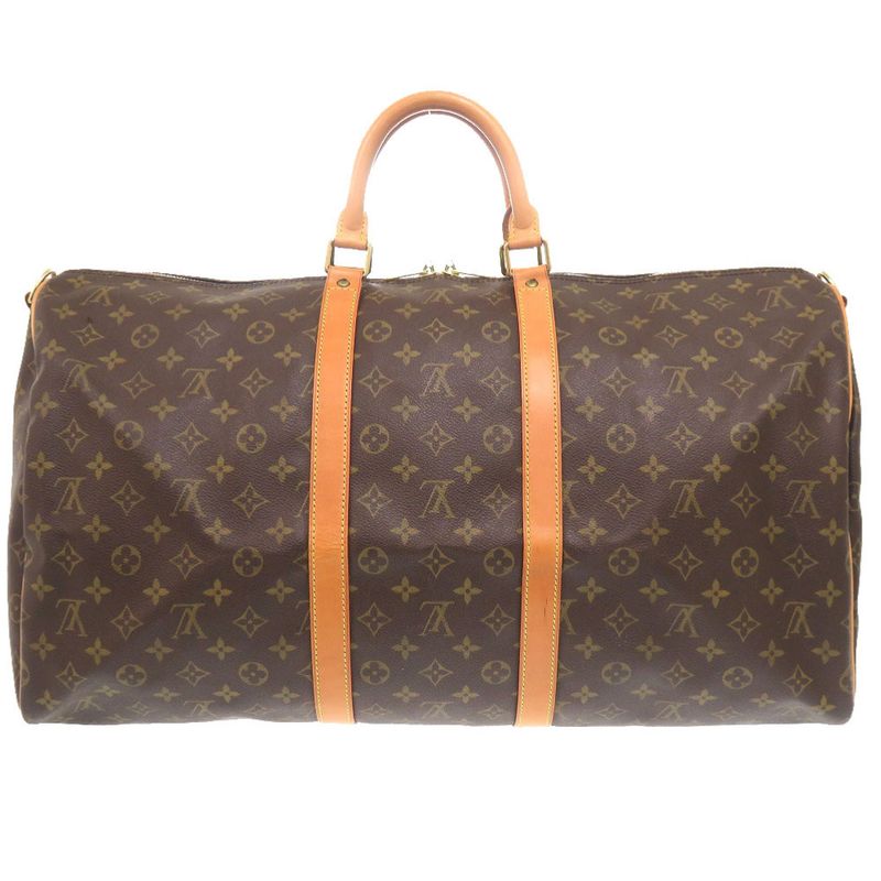 Louis Vuitton Keepall Bandoliere 55 Monogram M41414 Boston Bag LV 2029 Louis