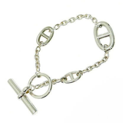 Hermes Silver Chaine D'ancre Farandole Bracelet 25.3g 925 Engraved 420158