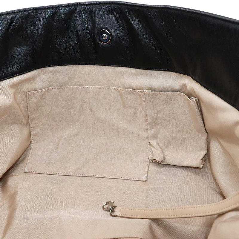 Chanel Unlimited Tote Bag Leather Black Silver Hardware Unlimited Tote Bag