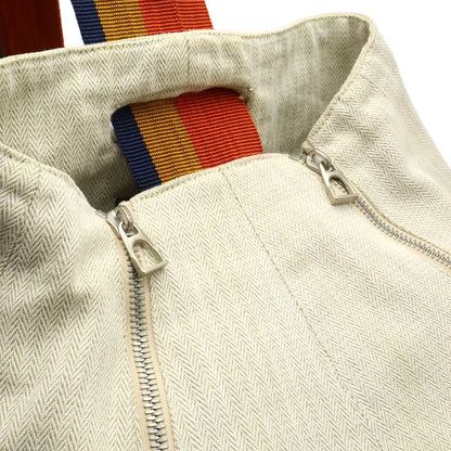 Hermes Cavalier Shoulder Bag One Shoulder Body Bag Canvas Natural Orange Yellow