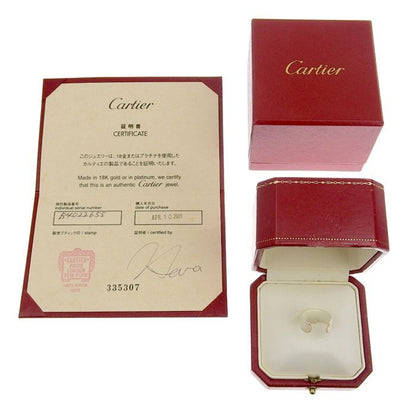 Cartier Love Ring Classic Model 18K White Gold 750 White Gold #55 Equivalent To
