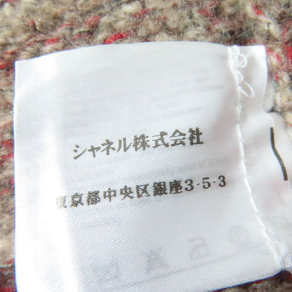 CHANEL P420009k03238 Wool Cashmere Alpaca Blend Coco Mark Button Short Sleeve