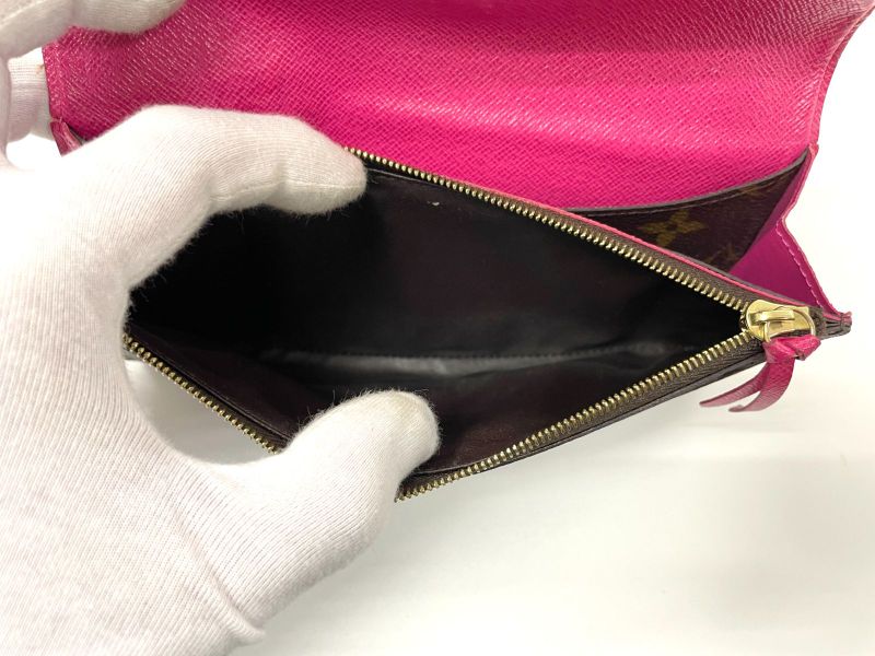 Louis Vuitton Monogram Portefeuille Emilie Zipper Long Wallet M41943 Brown ×
