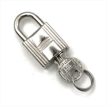 Hermes Cadena Key Padlock Silver Bag Charm