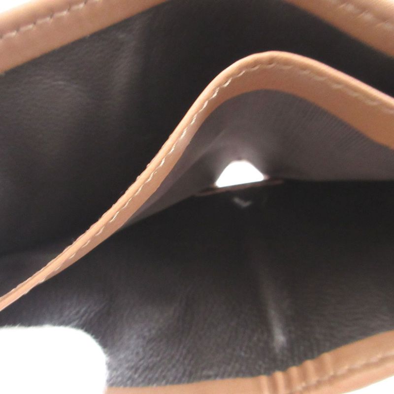 Gucci Flora Mini Infinity Canvas Leather White Brown Bifold Wallet Billfold