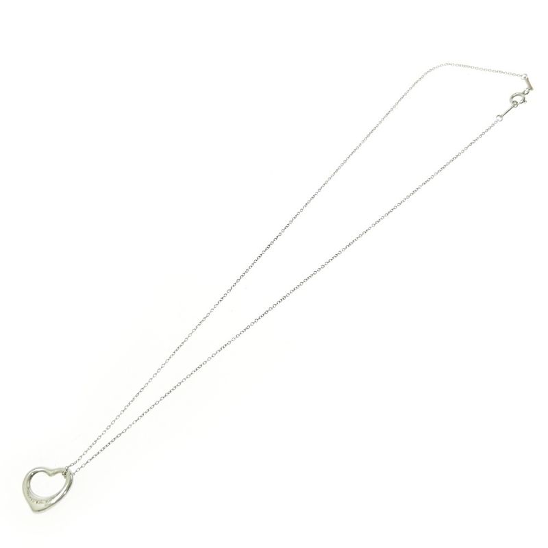 Tiffany & Co Tiffany & Co Silver Elsa Peretti Open Heart Necklace 2.8g 925