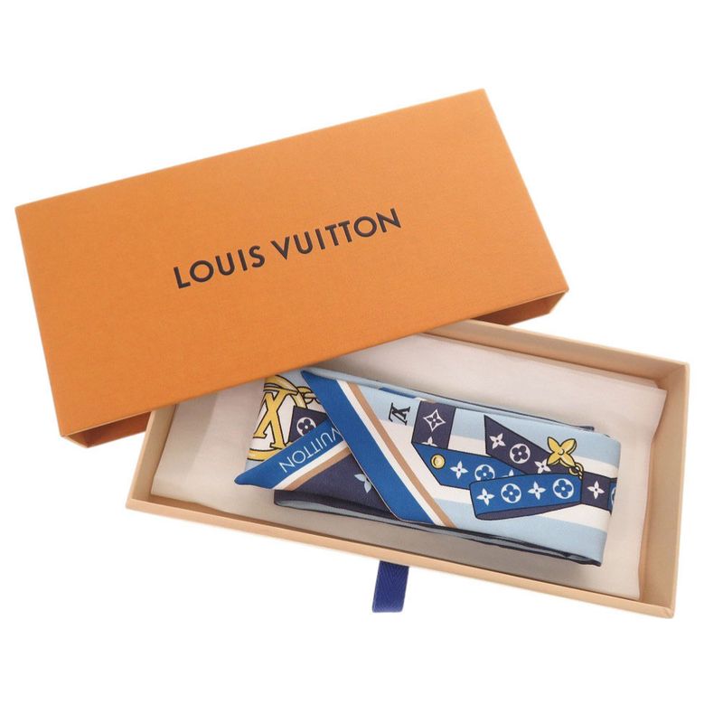 Louis Vuitton Bandeau BB LV Bow M96174 Silk Blue Scarf LV 0022 Louis Vuitton