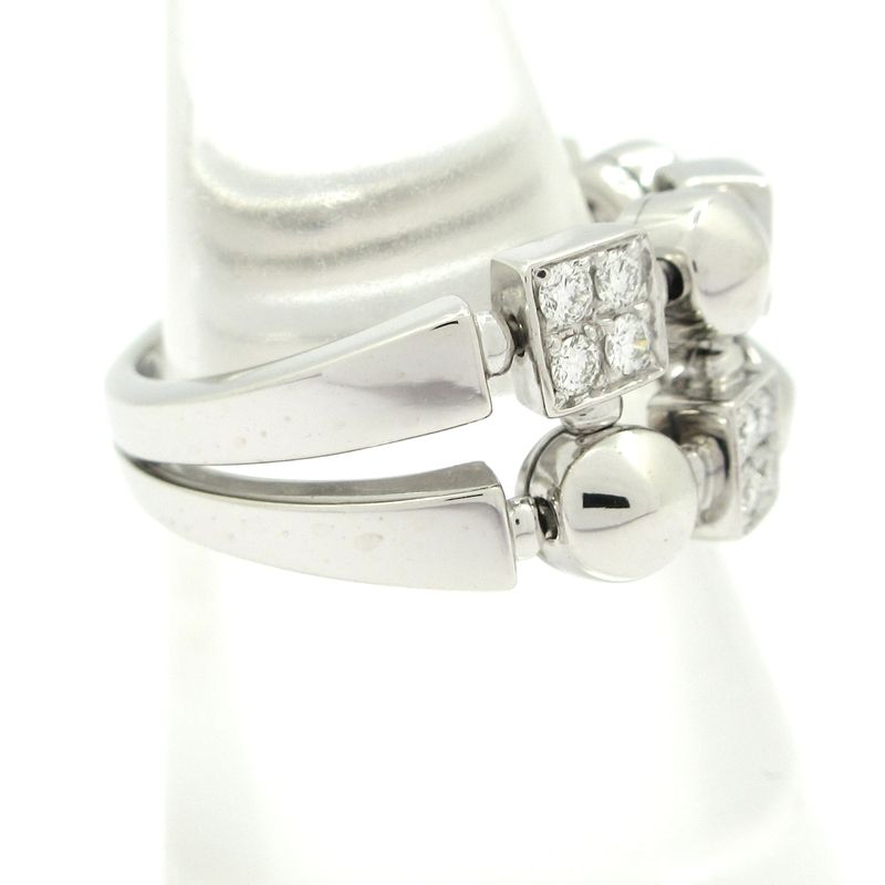 Bvlgari Ring Lucia 18K White Gold X Diamond 20P Diamond