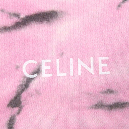 Celine 23SS 2y53c647v Loose TIE DYE Sweat Shirt Sweatshirt Pink S Made In Italy