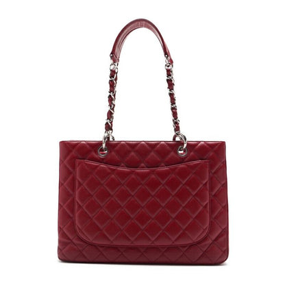 Chanel Matelasse GST Coco Mark Double Chain Shoulder Caviar Skin Red With