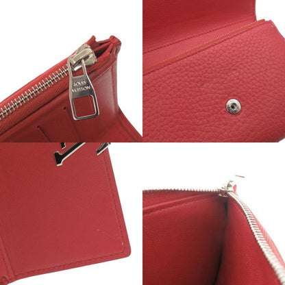 Louis Vuitton Portefeuille Capucino Compact M62158 Leather Red Trifold Wallet