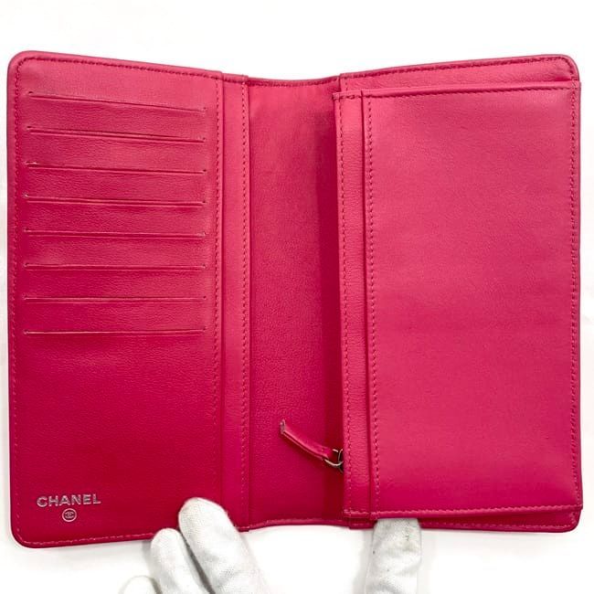 Chanel Foldable Long Wallet Pink Makeup Line