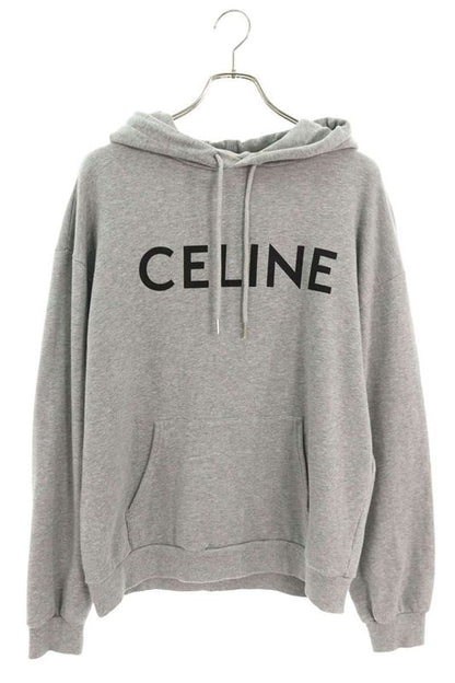 Celine 2y321052h Logo Print Pullover Hoodie Men's L