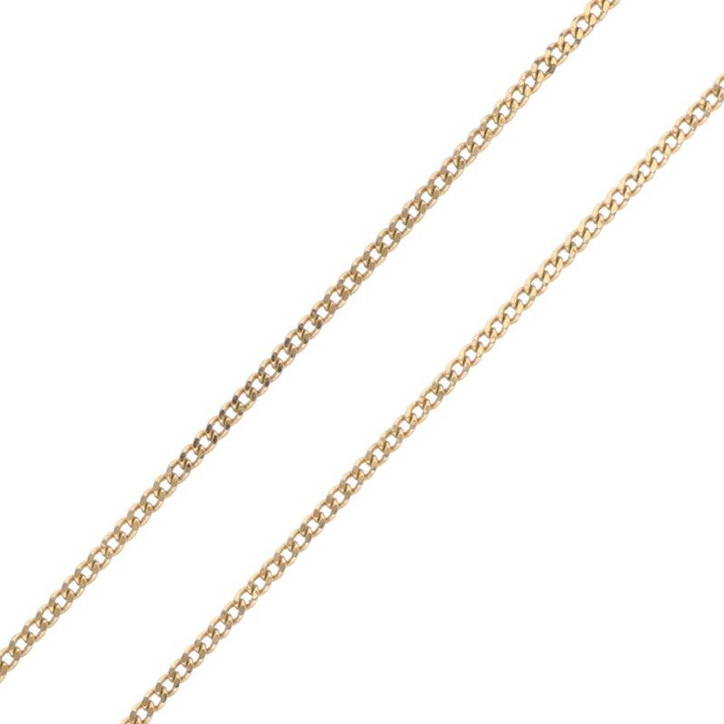 Saint Laurent Paris Logo Plate Chain Necklace Men's