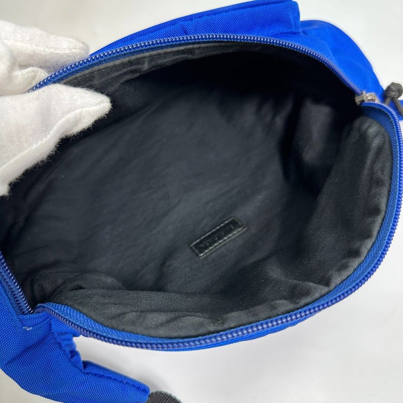 Balenciaga Body Bag Logo Explorer 482389 Nylon Blue