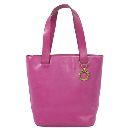 Authentic Celine Leather Tote Handbag Pink Bag Pre-owned [follow-up Discount]