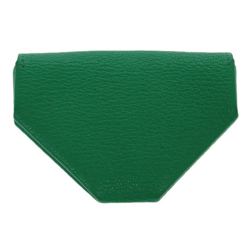 Hermes Le Van Cattle Chevre Mint Stamped Z 1921 Green Coin Case Hermes