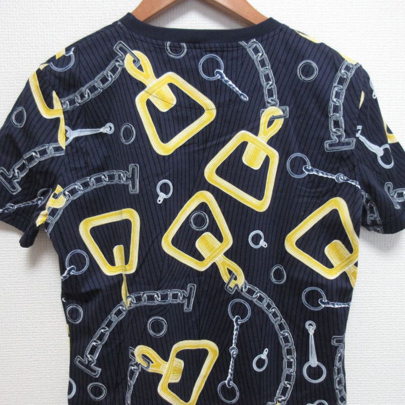 24aw Hermes Kaleidoscope Effect T-Shirt 4h4648dh Size 40 Navy Women's Used