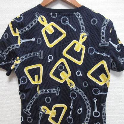 24aw Hermes Kaleidoscope Effect T-Shirt 4h4648dh Size 40 Navy Women's Used