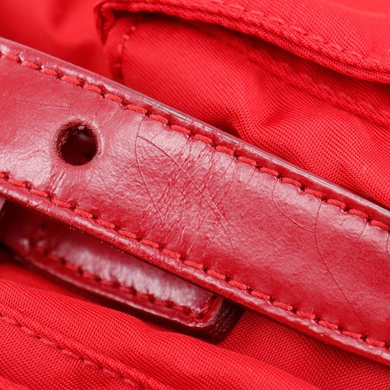 Prada VERA Sport Bz6677 Nylon Rosso Red Women's Backpack/daypack