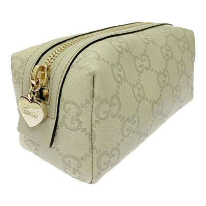 Gucci 153228-2888 Gucci Guccissima Leather Pouch Beige 400751 Pouch
