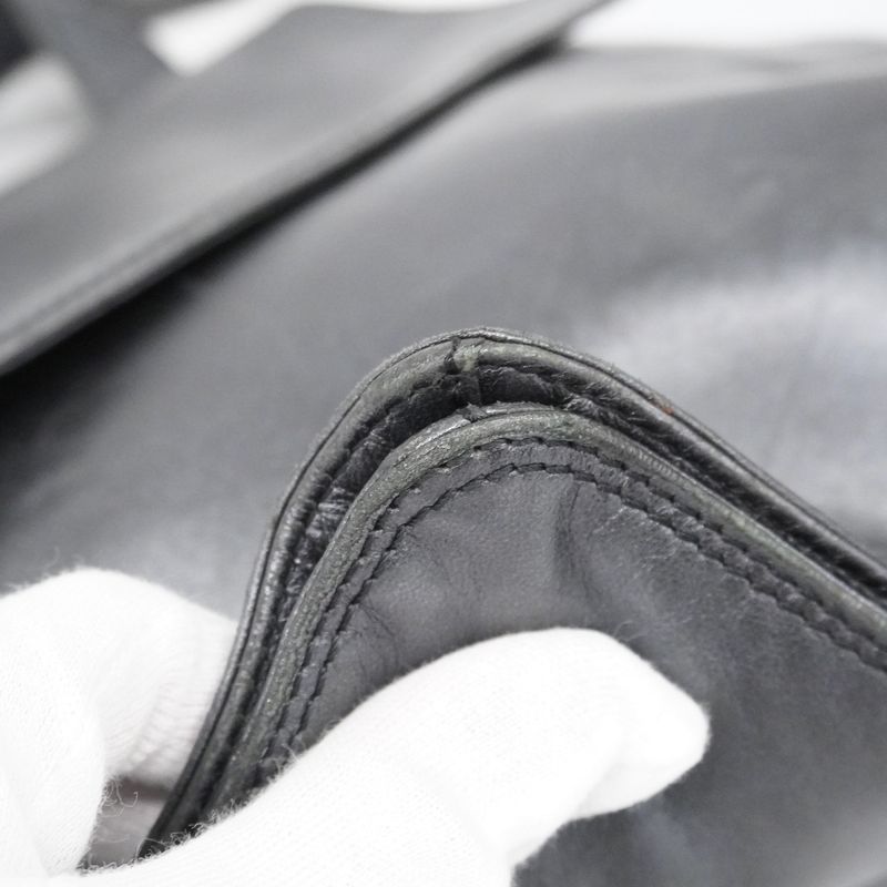 Chanel Shoulder Bag Lambskin Black Gold Hardware Women