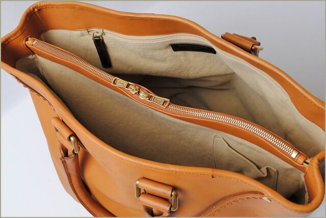Yves Saint Laurent Tote Handbag YVES Saint Laurent Leather Camel 189542