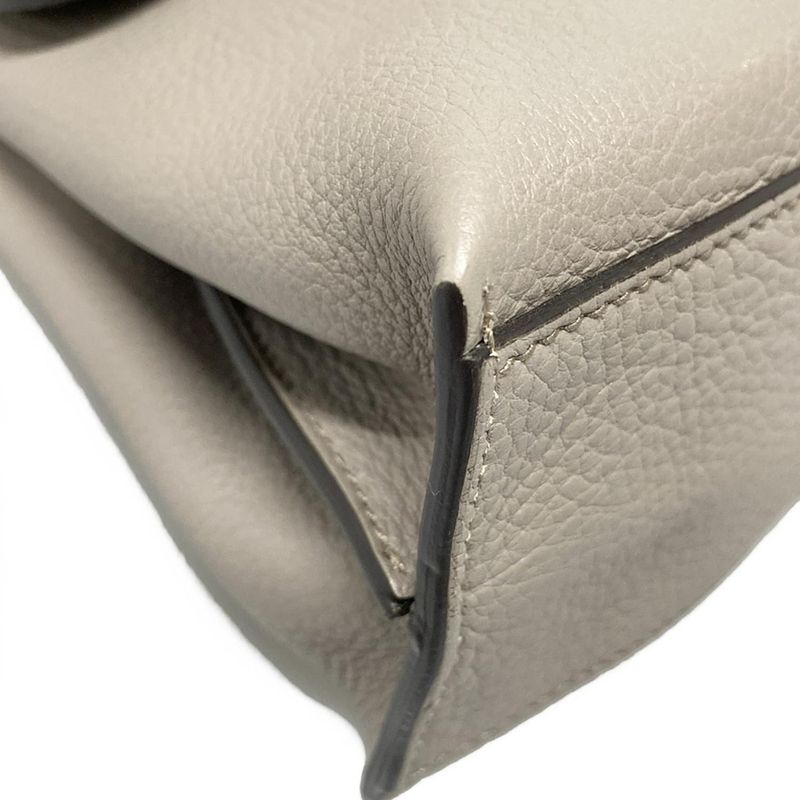 Gucci Handbag Bamboo Daily 370831 Grey Leather