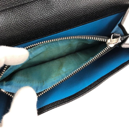 Bvlgari Bvlgari Bvlgari W Hook Long Wallet Silver Hardware 30416 Black