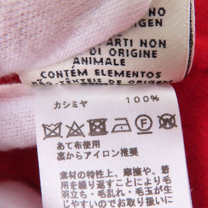 Hermes 100% Cashmere Short Coat Half Coat With Serie Buttons Red 34 Made In