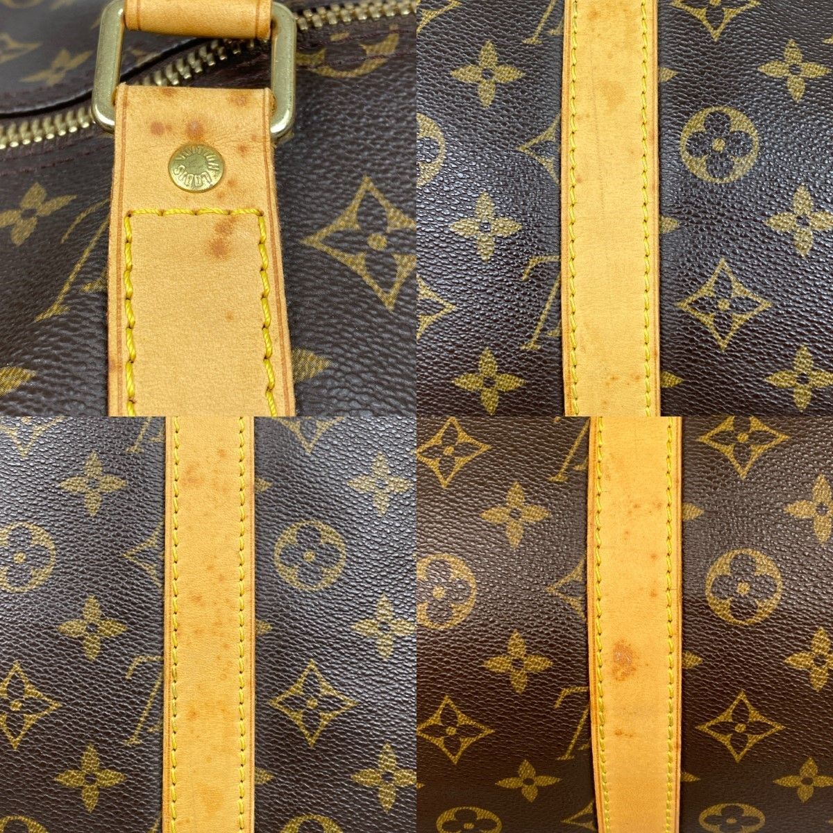 Louis Vuitton Monogram Keepall Bandouliere 55 Boston Bag