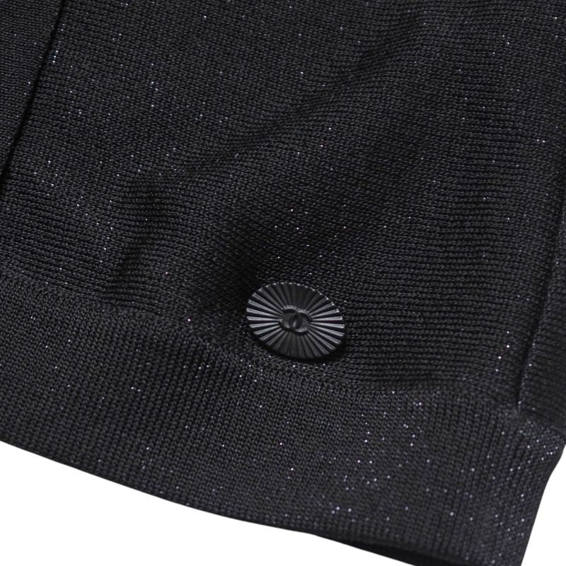 Chanel Blouse Size 36 09P Puff Sleeves French Sleeves Short Sleeves Pleated