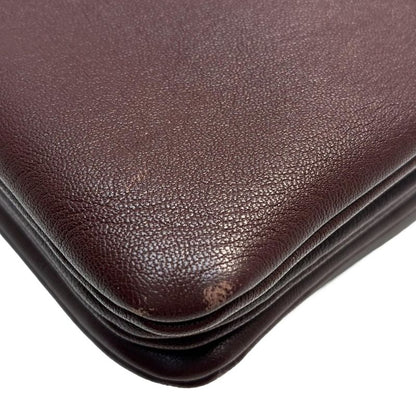 Celine Shoulder Bag Trio Large Bordeaux Leather