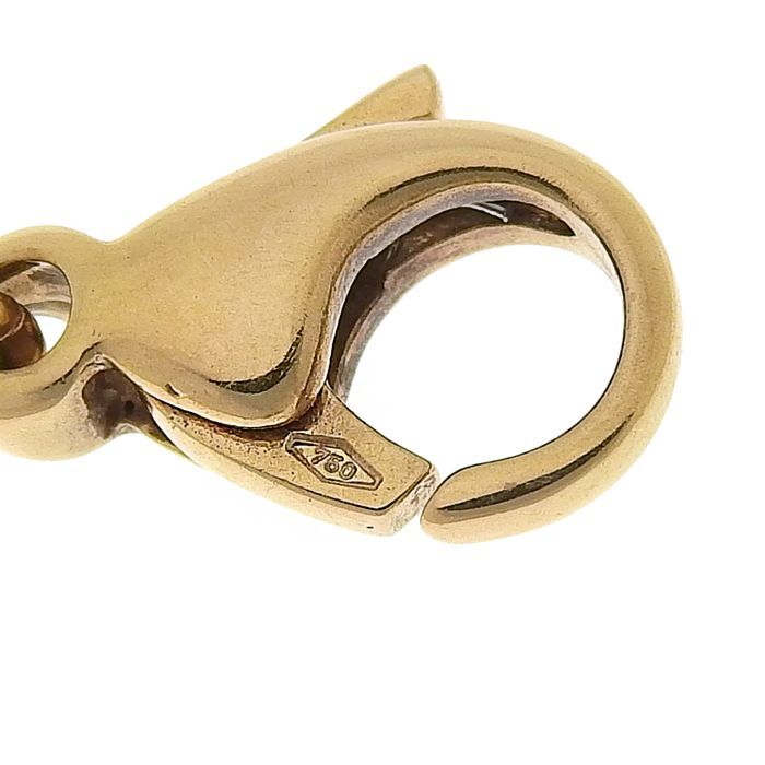 Bvlgari 1P Diamond Necklace 18K Pink Gold 750 Pink Gold With Diamonds 38.5cm