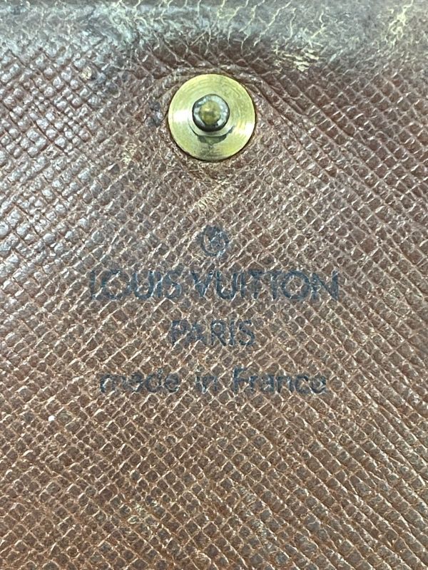 Louis Vuitton Monogram Porte Monet Vieux Trésor M61730 Foldable Wallet L-shape
