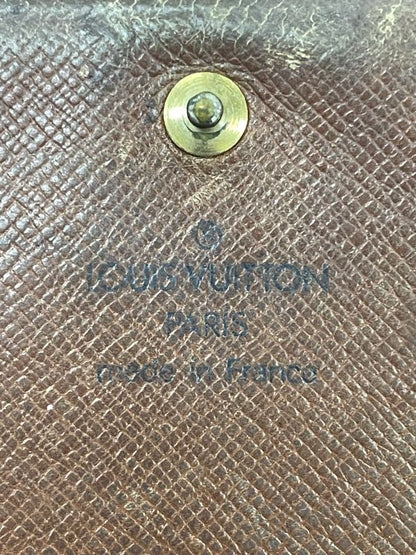 Louis Vuitton Monogram Porte Monet Vieux Trésor M61730 Foldable Wallet L-shape