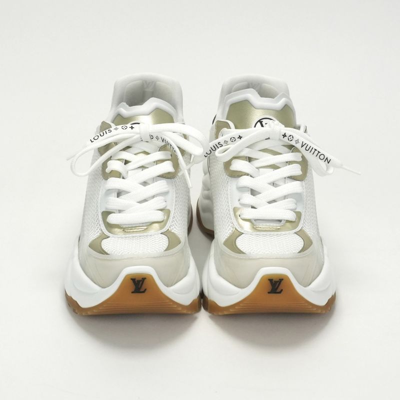Louis Vuitton Run 55 Run 55 Sneakers Shoes Mixed Material White
