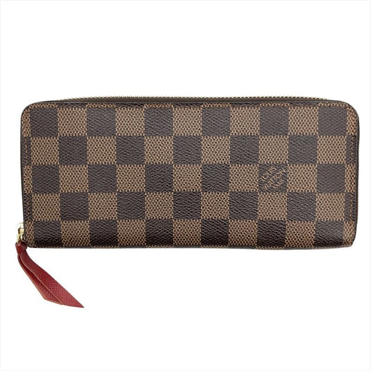 Louis Vuitton Portefeuille Cles Mans Round Zipper Damier Ebène N60534 Brown