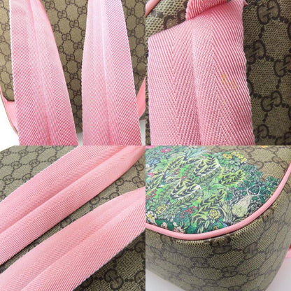 Gucci Backpack Daypack 433578 Yuko Higuchi Childrens GG Supreme Canvas Beige