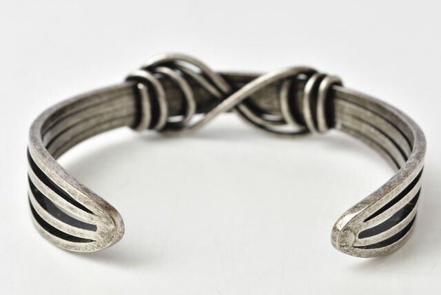 Saint Laurent Bangle Bracelet Saint Laurent Cuff Bracelet Vintage Silver