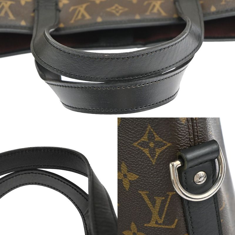 Louis Vuitton Tote Bag Divis Macassar Black Brown Monogram M56708 70fa448