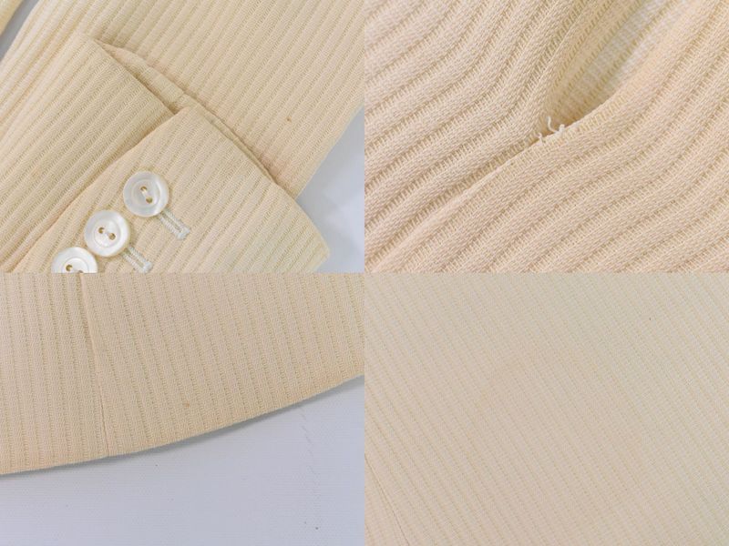 Authentic Fendi Cotton Viscose Acetate Cupro Jacket Outerwear Beige Women's