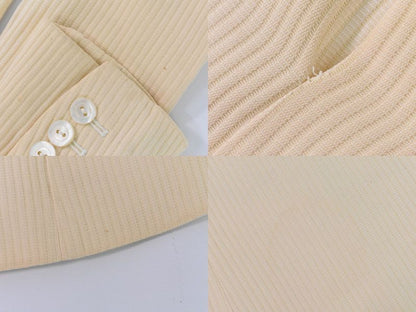 Authentic Fendi Cotton Viscose Acetate Cupro Jacket Outerwear Beige Women's