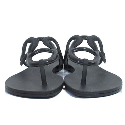 Hermes Egerie Chaine D'ancre Rubber Sandals Size 37 Equivalent to 23.5cm