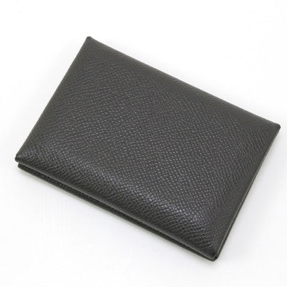 Hermes Vaux Epson Calvi Duo Business Card Holder U Fm010 PM Gray