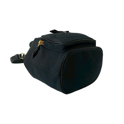 Prada Duet Logo Canvas Leather Drawstring 2-Way Handbag Shoulder