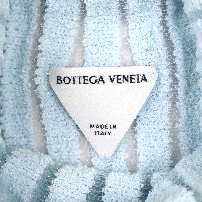 Bottega Veneta 23aw High-Neck Knit Sweater 751931 V33h0 Blue XS