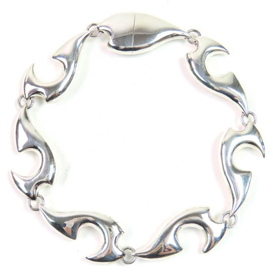 Bottega Veneta 688702 Design Bracelet Ag925 Silver L With Box