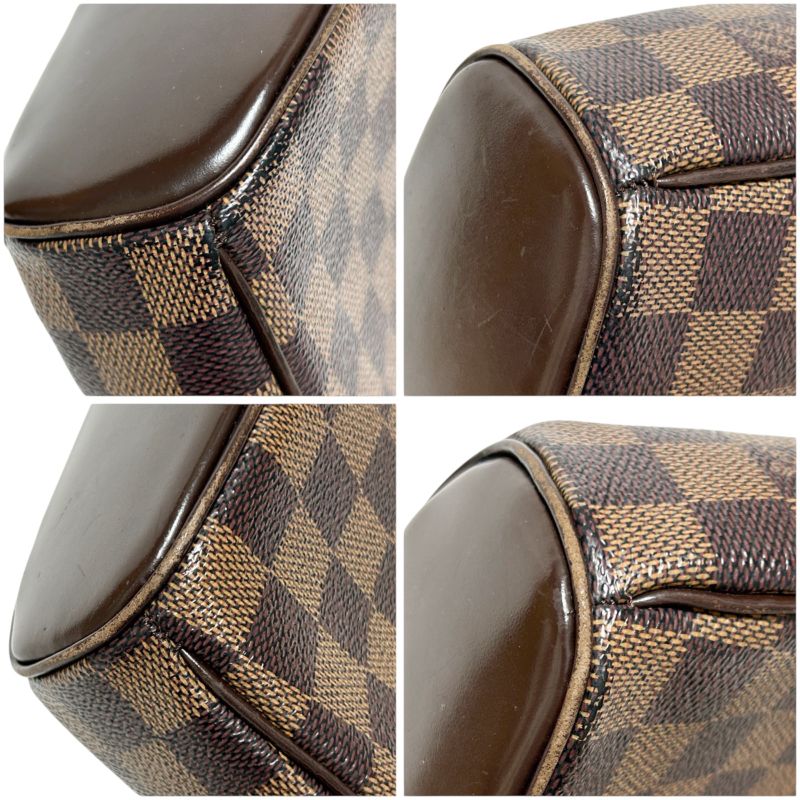 Louis Vuitton Shoulder Bag Ipanema PM Damier Leather Brown Crossbody Bag