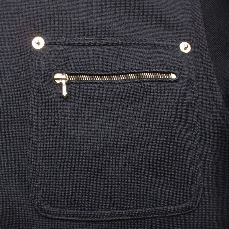 Gucci Tom Ford Period Vintage Gold Button Suede Switching Knit Jacket Outerwear